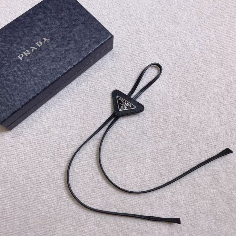 Prada Saffiano Leather Bolo Tie
